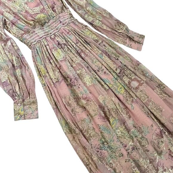 HEMANT AND NANDITA Nora Maxi Dress in Rose Pink - Picture 8 of 11